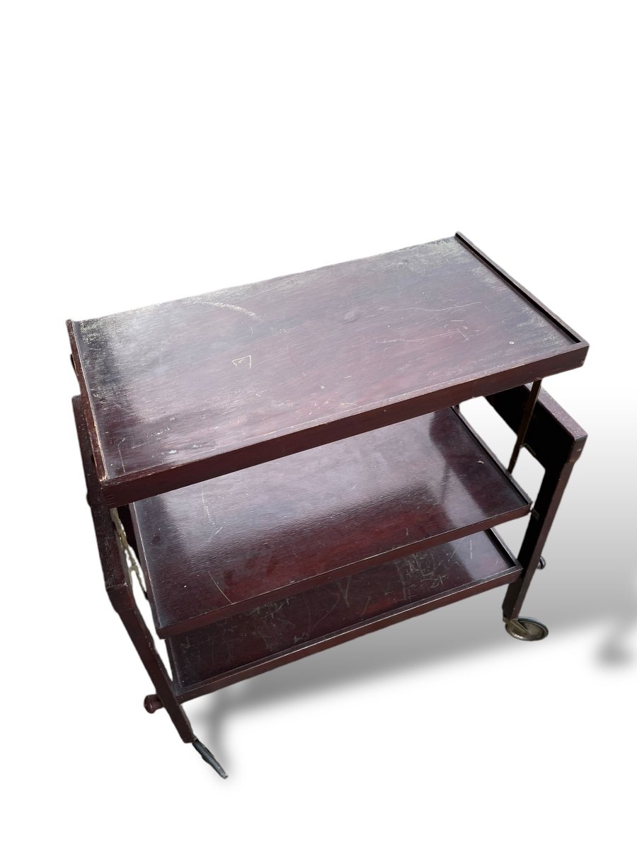 Removable Shelf Trolley Transformable Into Table-photo-4