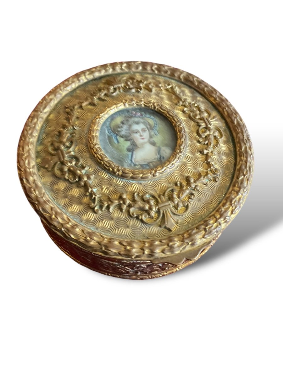 19th Century Miniature Marie-antoinette Box-photo-3