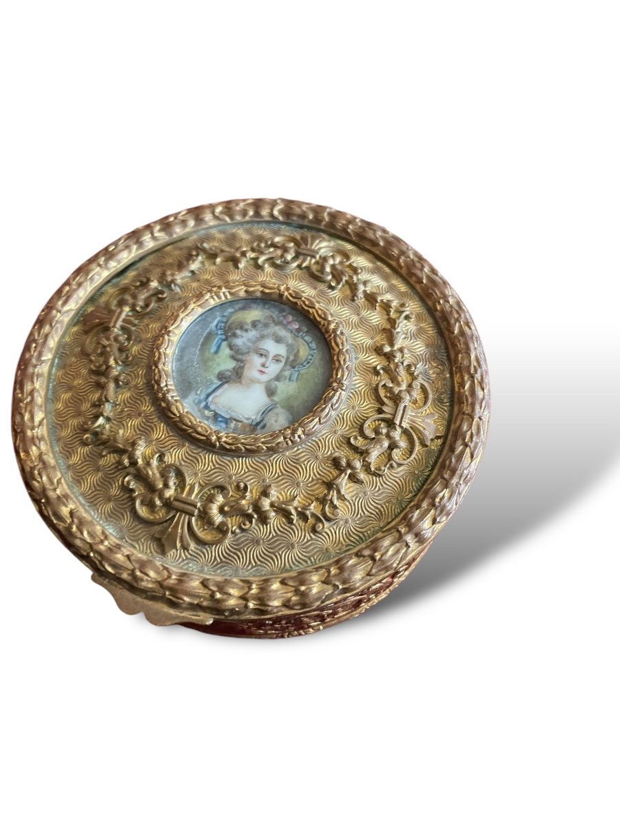 19th Century Miniature Marie-antoinette Box-photo-2