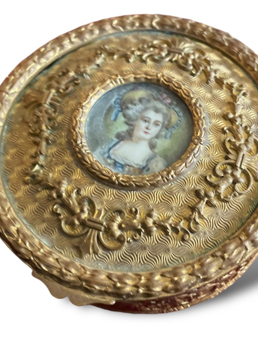 19th Century Miniature Marie-antoinette Box-photo-3