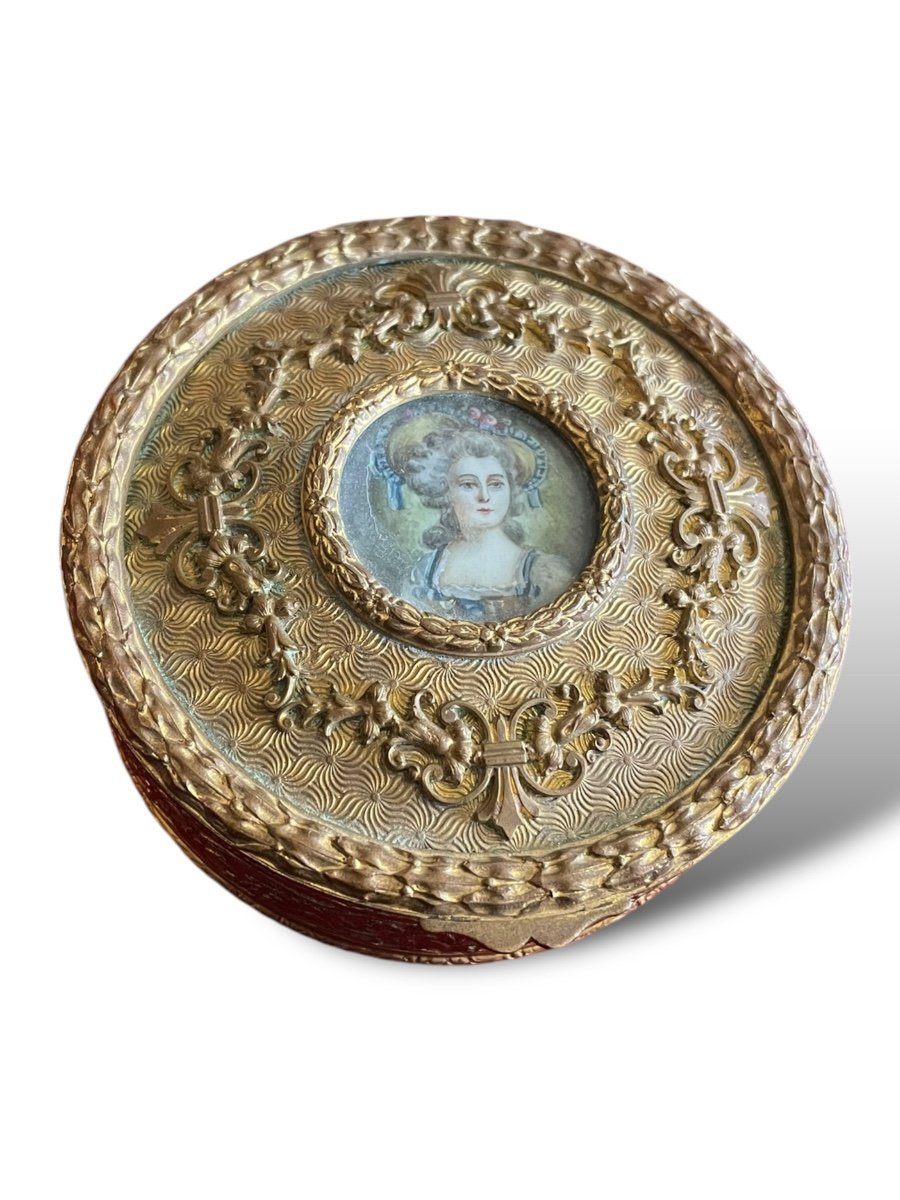 19th Century Miniature Marie-antoinette Box-photo-8