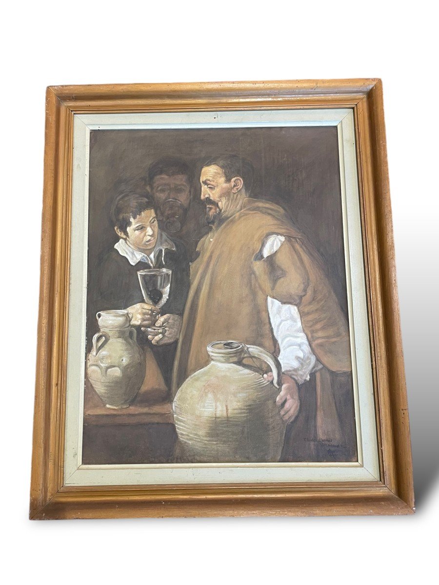 The Water Carriers Of Seville Oil Painting After Velazquez-photo-2