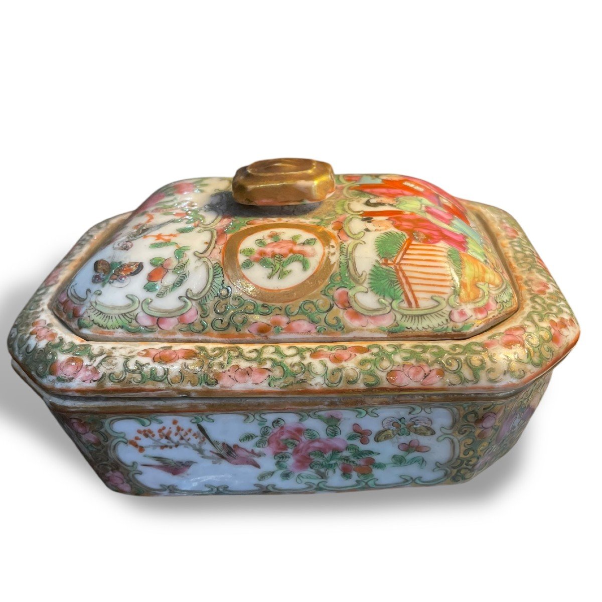 Chinese Soap Box Canton 19th Century