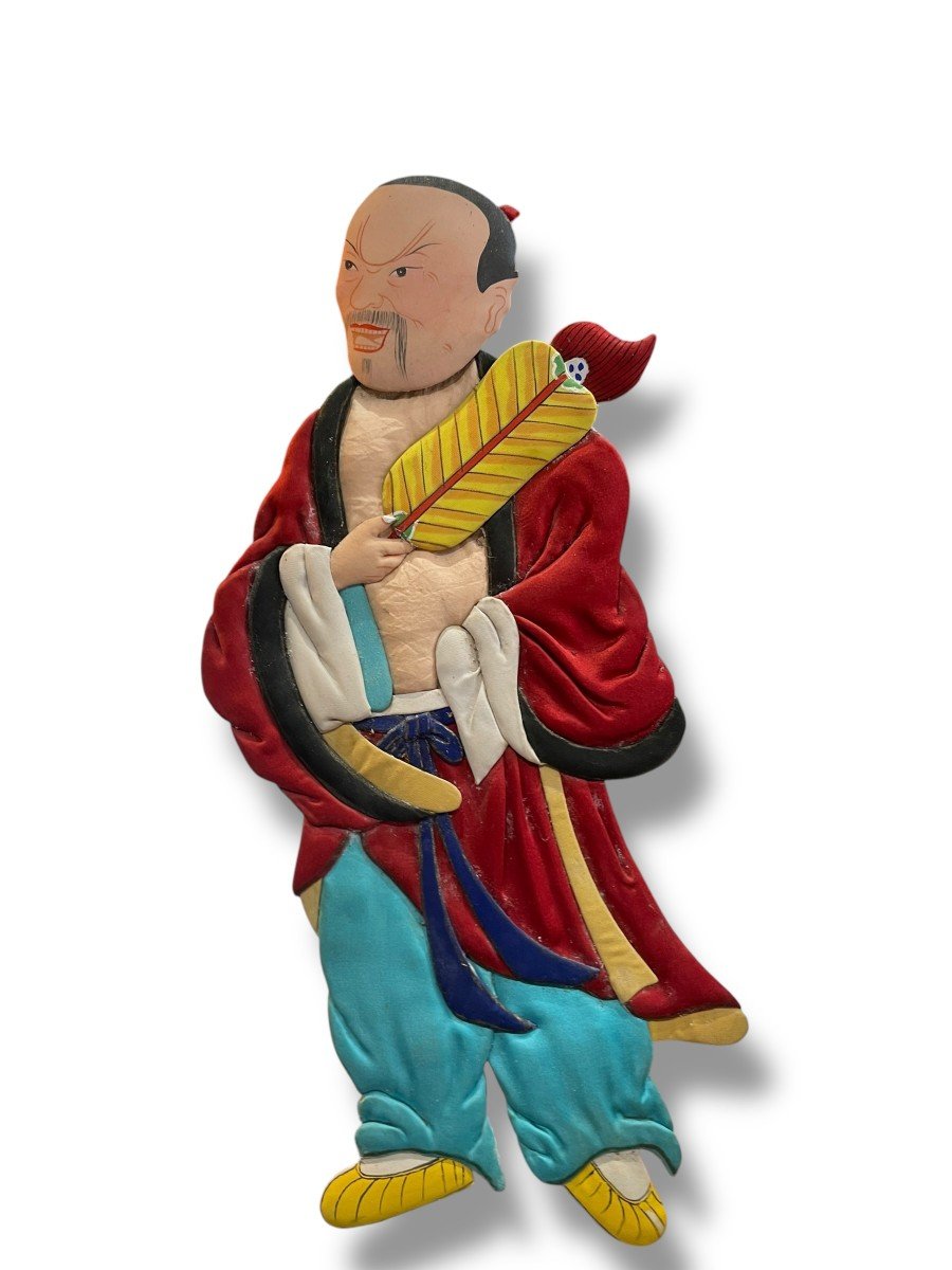 Chinese Silk Figurines Representing Immortals-photo-1