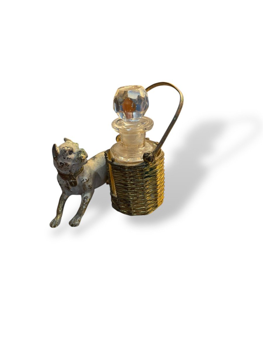 Vienna Bronze Dog And Flask Marked E.semper-photo-6