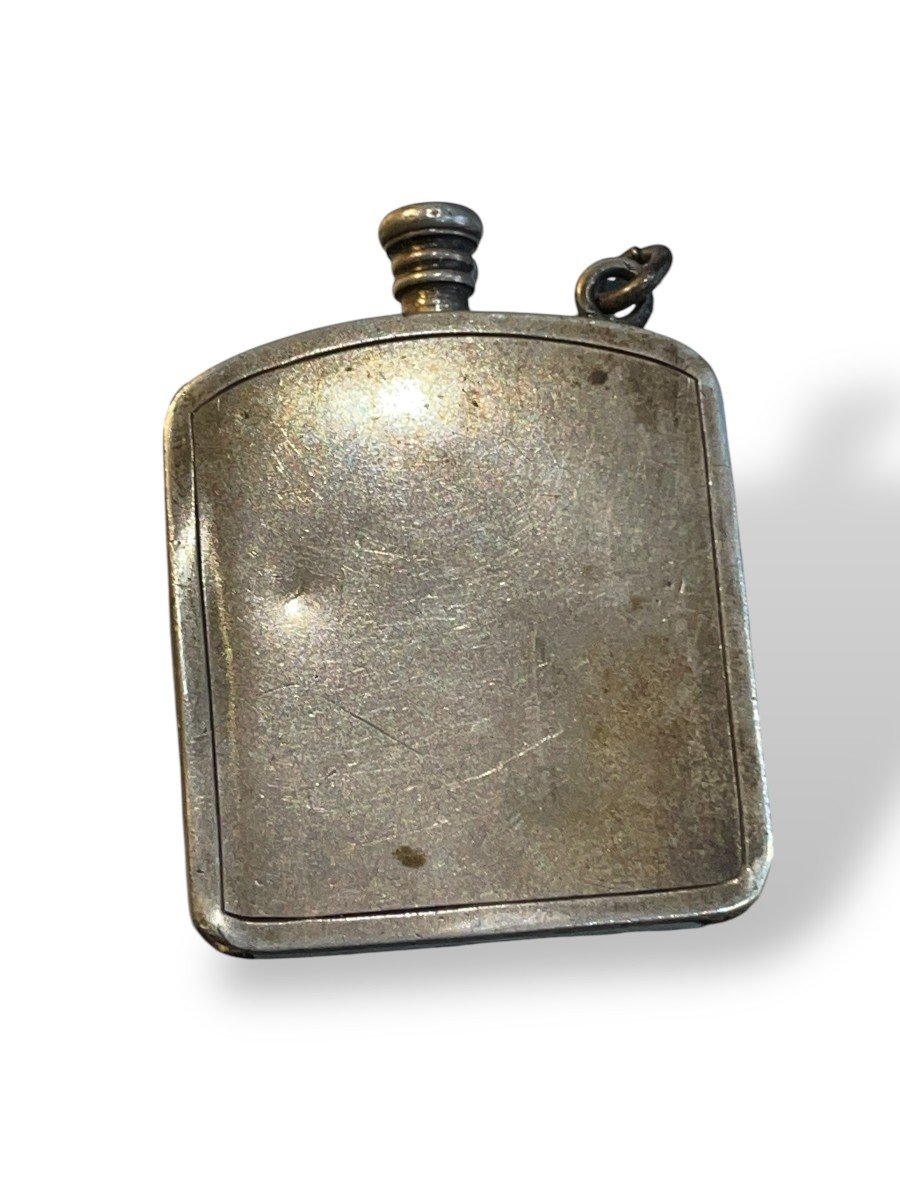 Curiosa Enameled Silver Snuff Box Water Carrier-photo-4