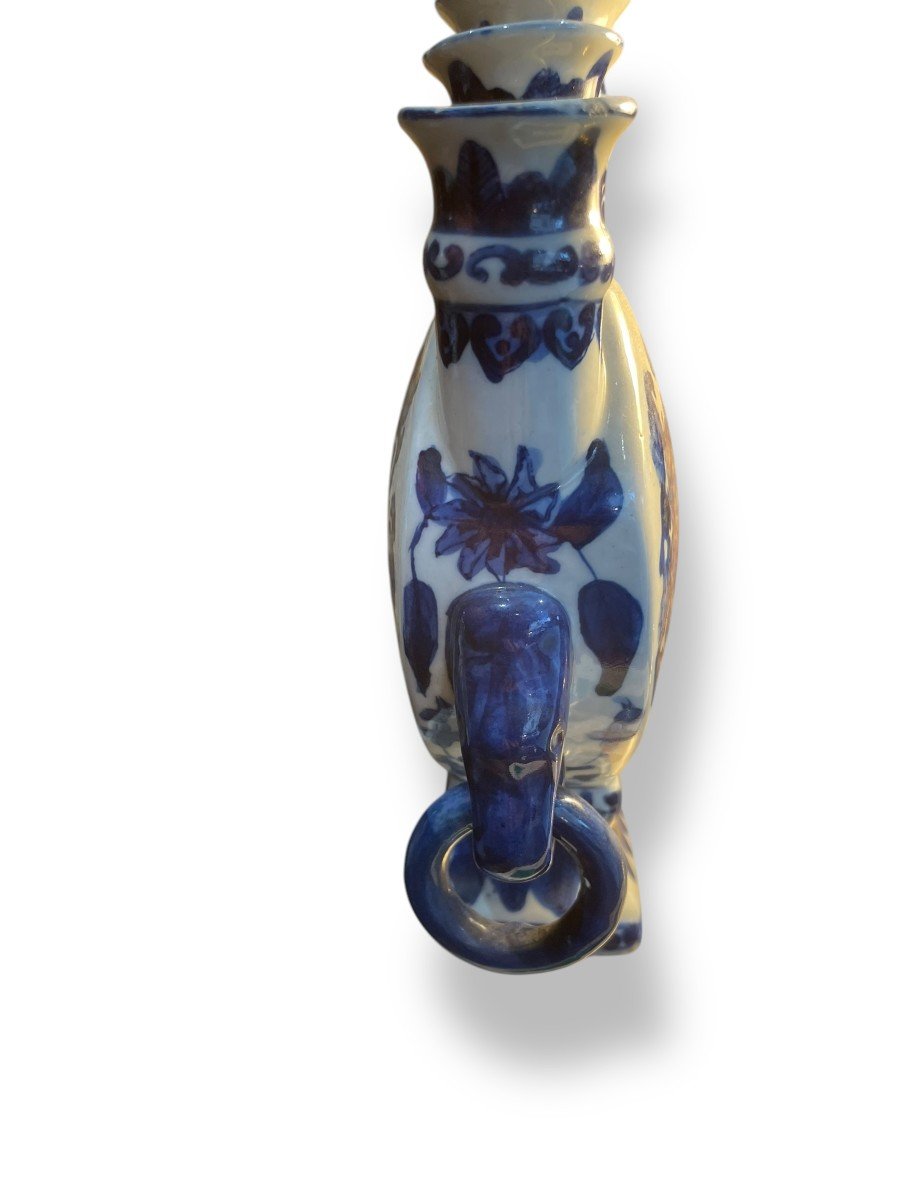 Chine Vase Tulipier Tulipière En Porcelaine Bleu Blanc à Décor De Dragon -photo-7