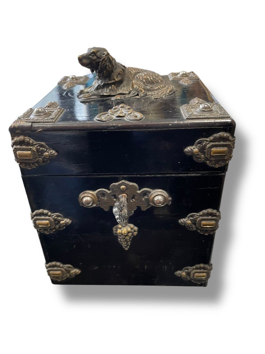 Norci Napoleon III Wooden Box Dog Decor-photo-5