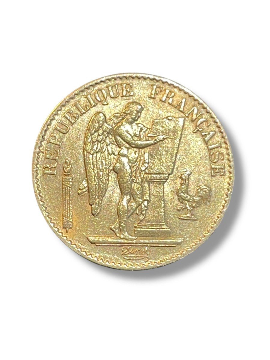 Pièce En Or 20 Francs Génie 1877