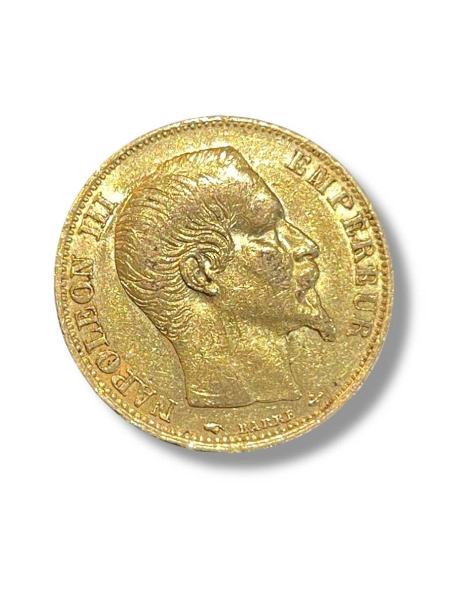 Pièce En Or 20 Francs  Napoléon III 1860-photo-3