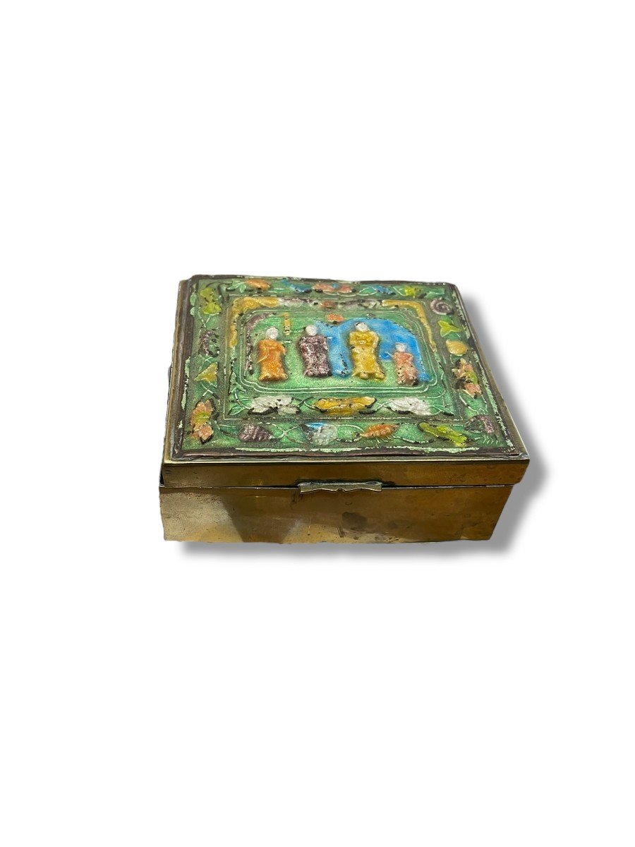 Enameled Box South China Indochina-photo-4