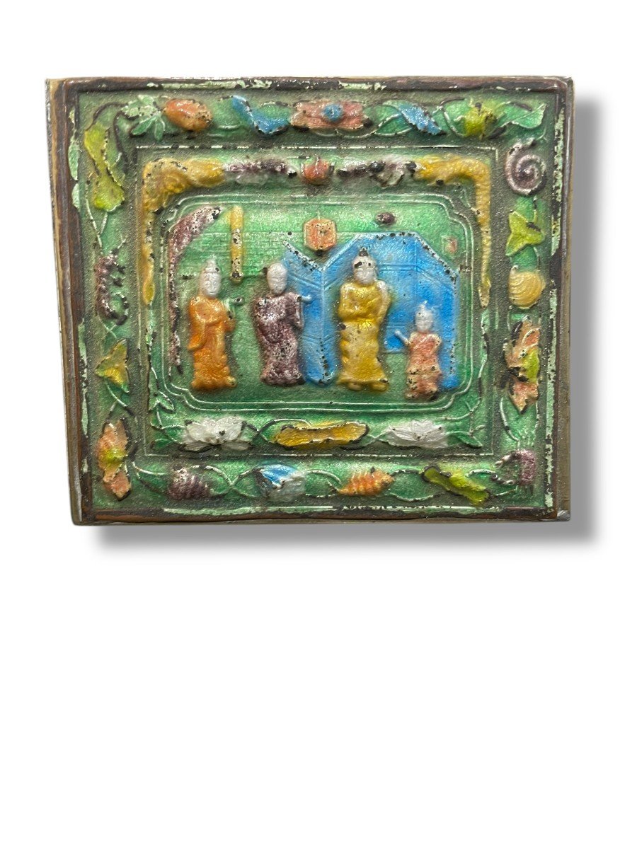 Enameled Box South China Indochina-photo-5