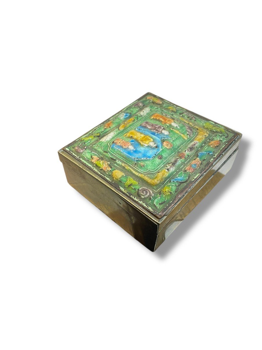 Enameled Box South China Indochina-photo-7