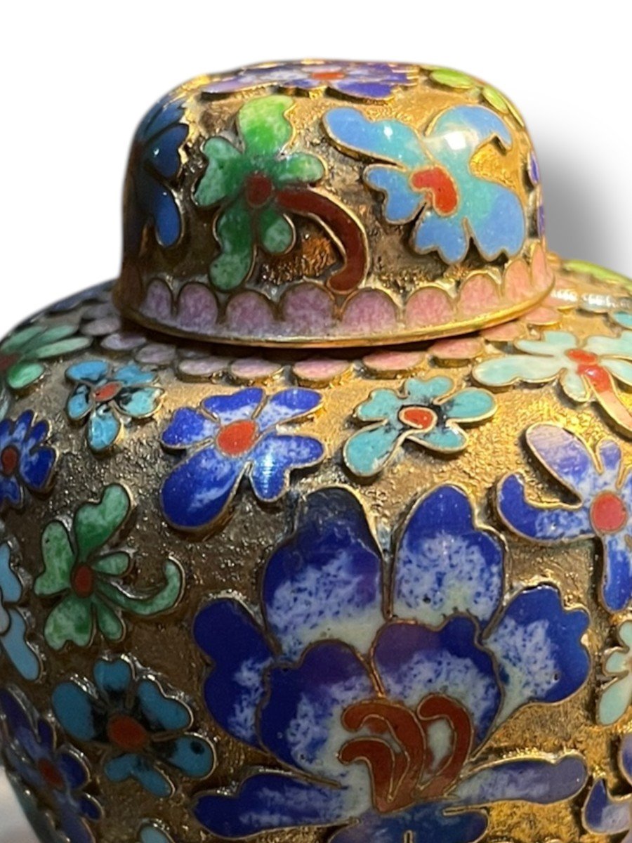 China Cloisonne Enamel Covered Pot-photo-2