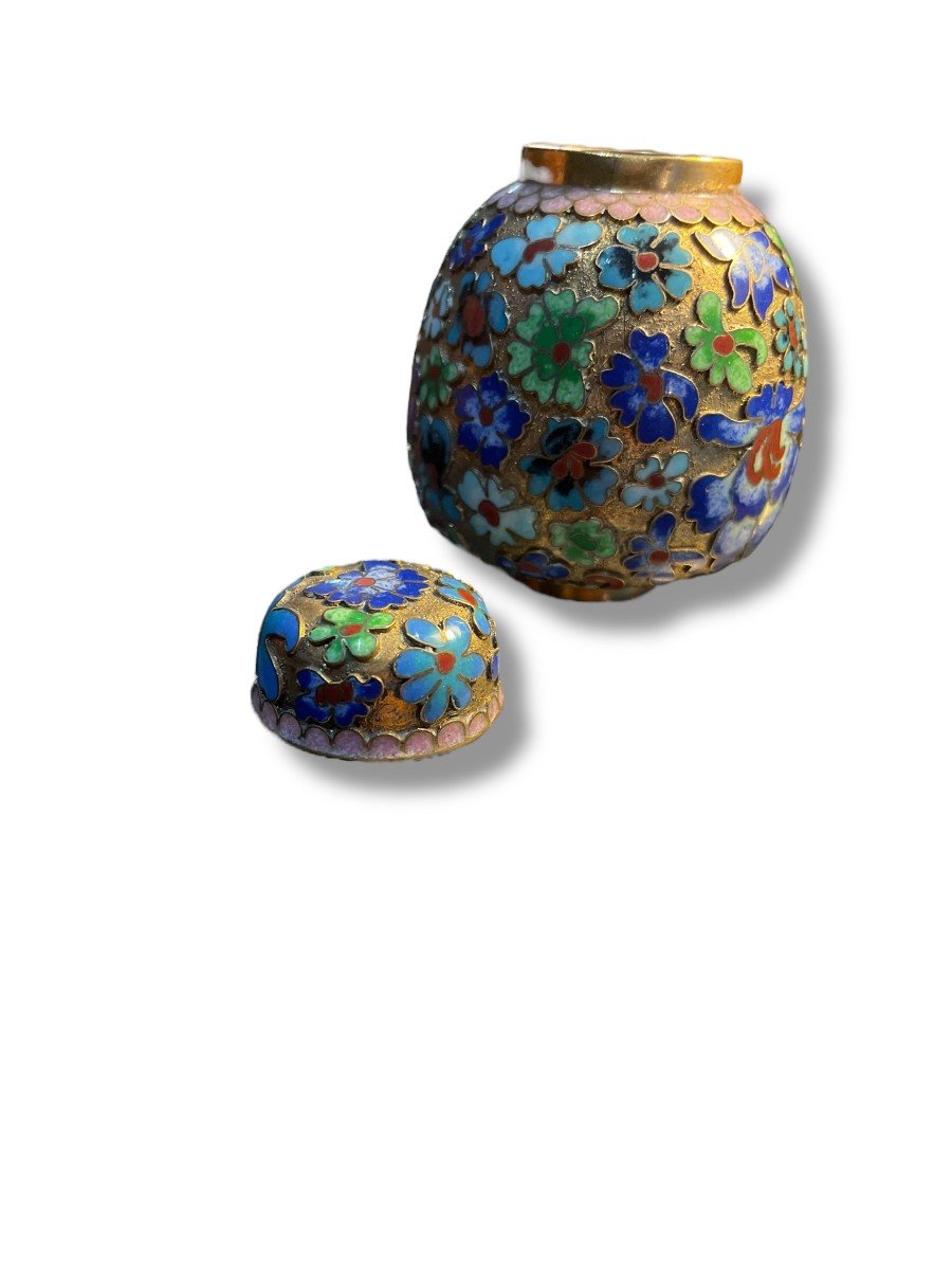 China Cloisonne Enamel Covered Pot-photo-1