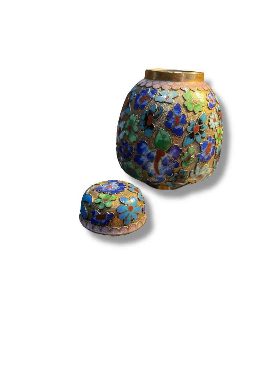 China Cloisonne Enamel Covered Pot-photo-7