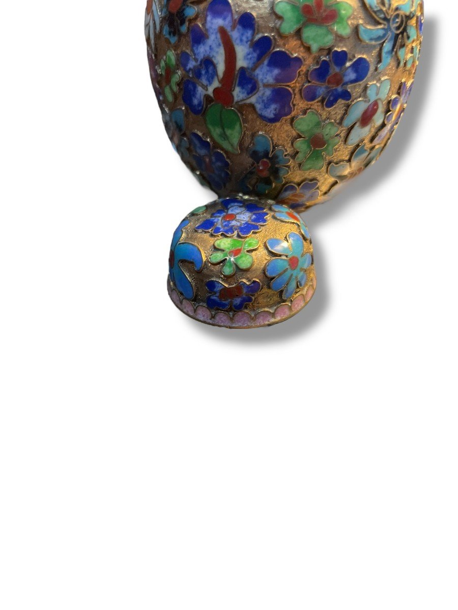 China Cloisonne Enamel Covered Pot-photo-8