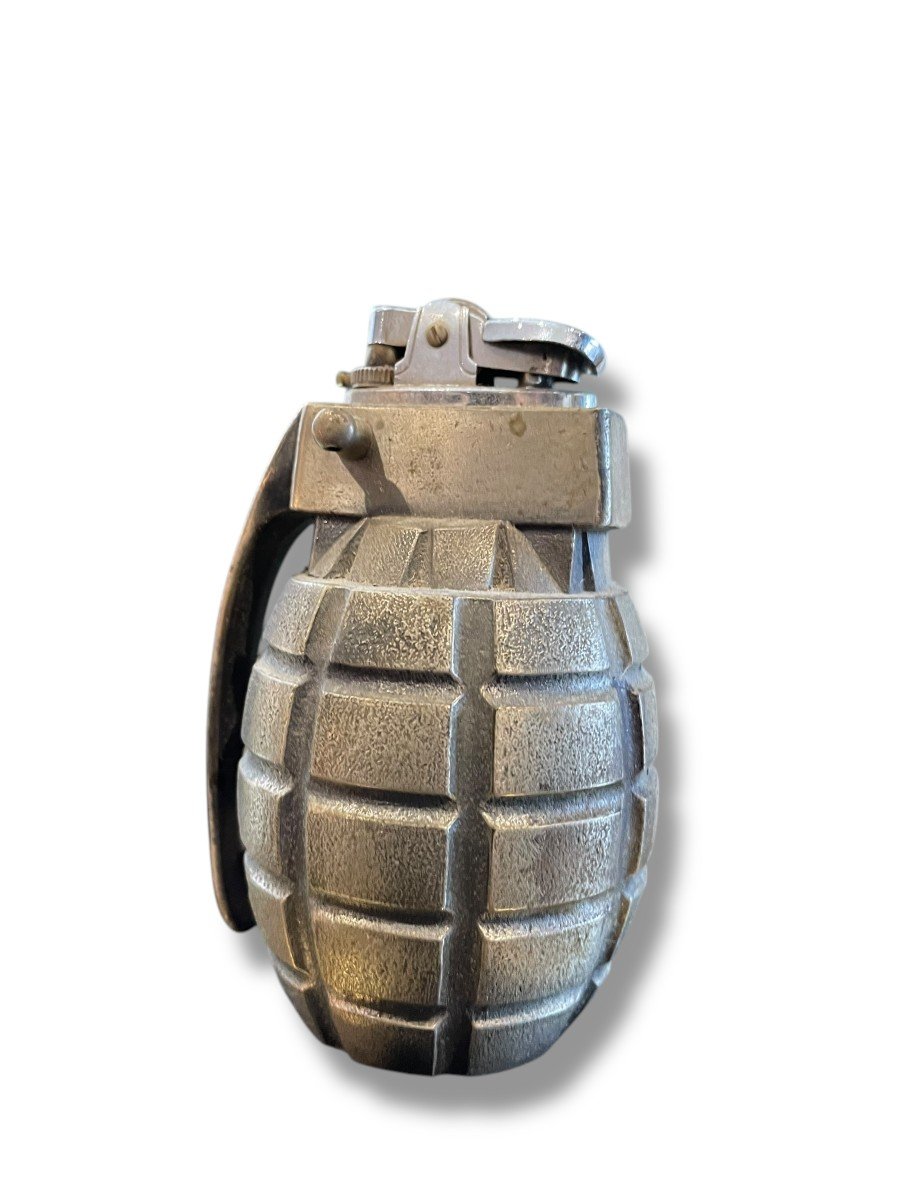 Curiosité Briquet Motif Grenade-photo-3