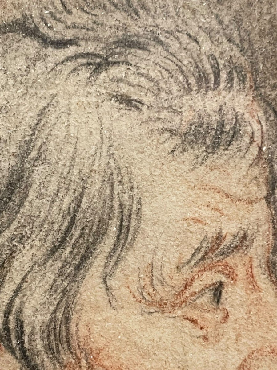 Profile Of A Man Drawing Portrait 18th Century-photo-3