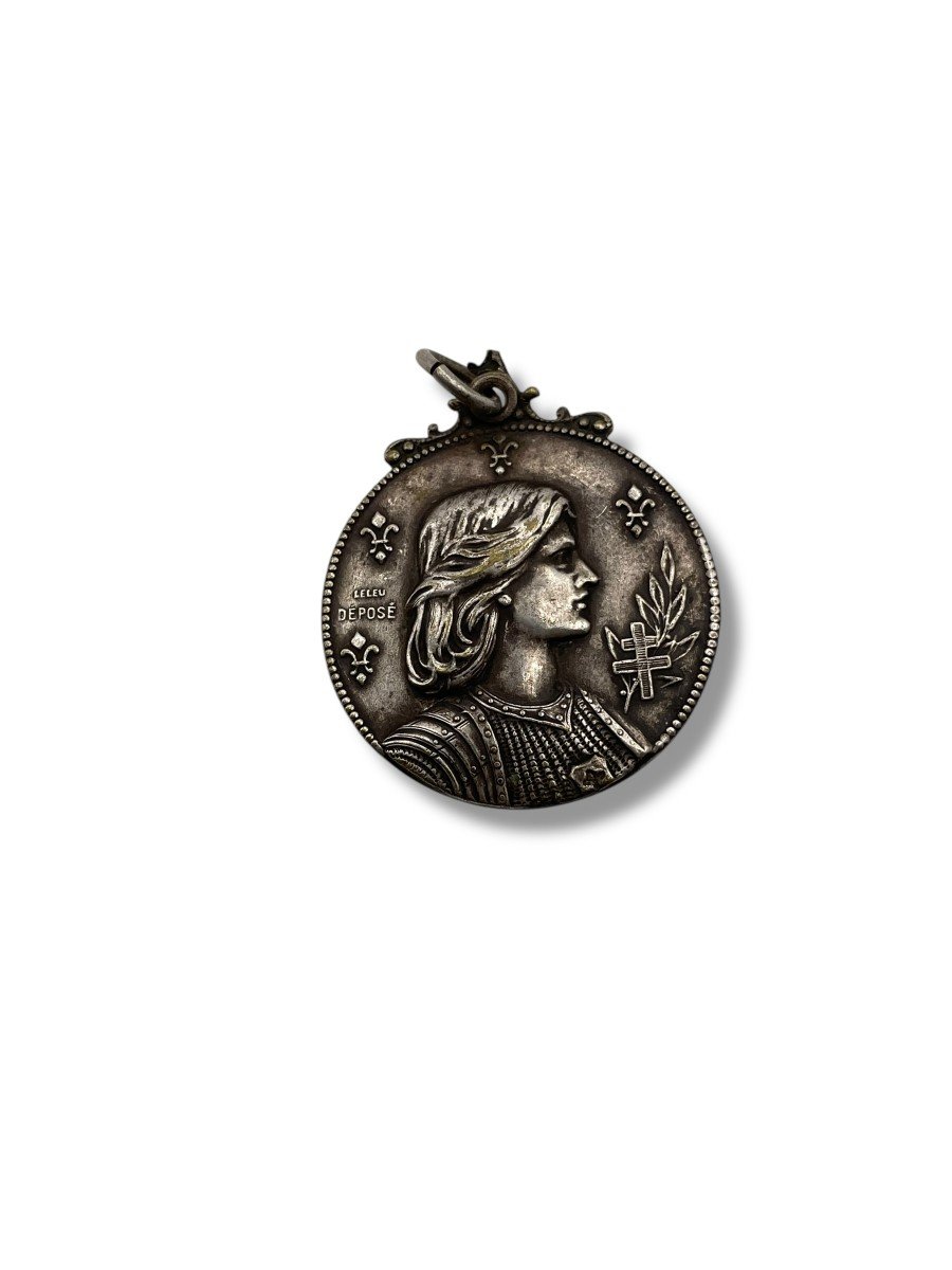 Joan Of Arc Medal Model By Leleu-photo-2