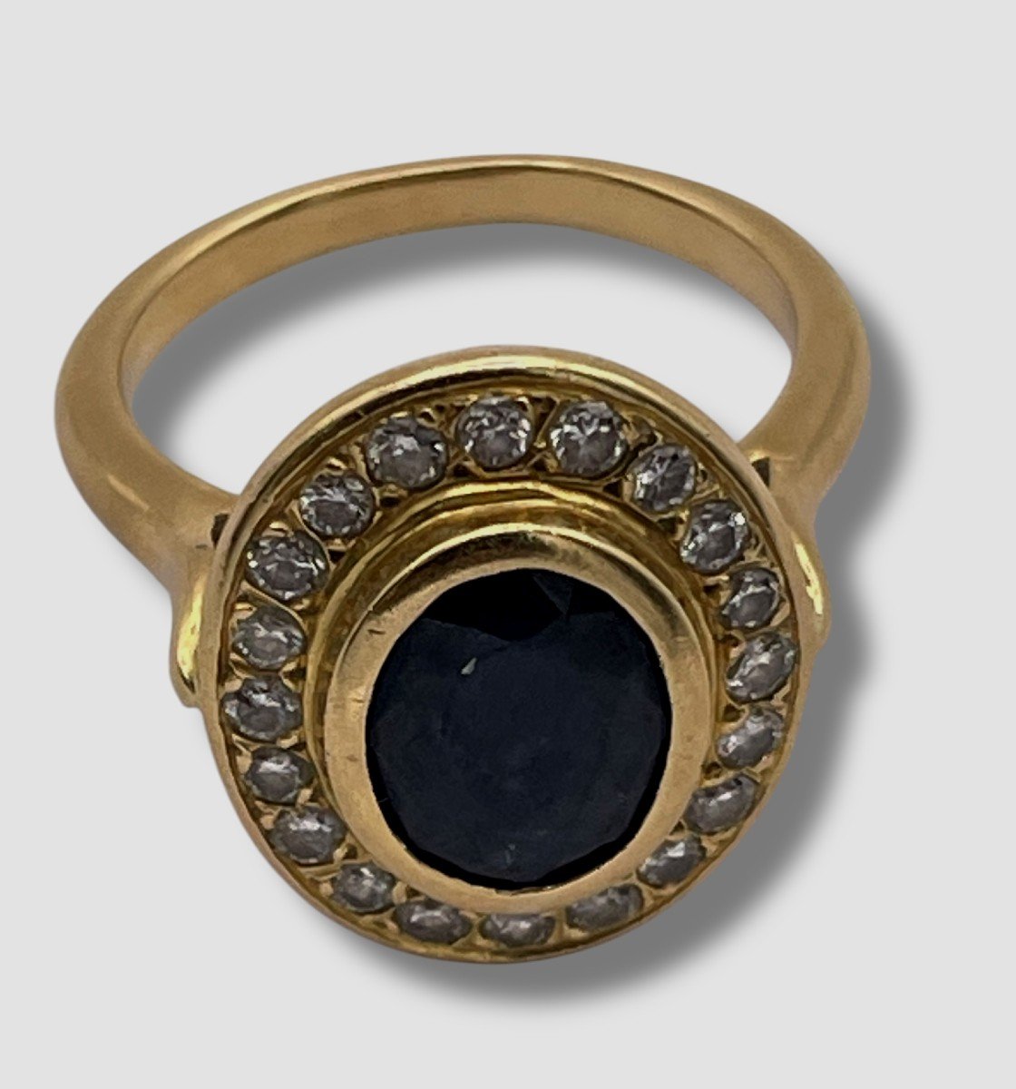 Art Deco Sapphire And Yellow Gold Ring