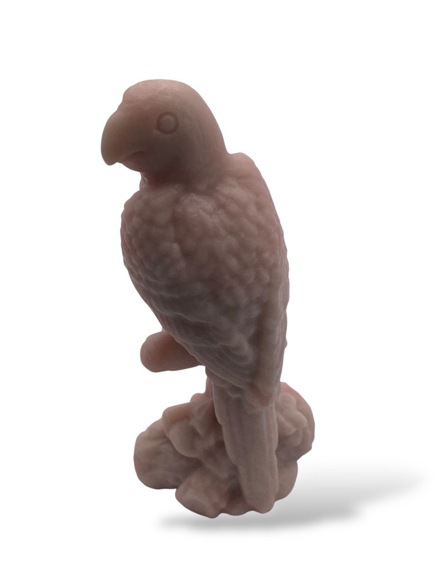 Rose Quartz Crystal Parrot-photo-2