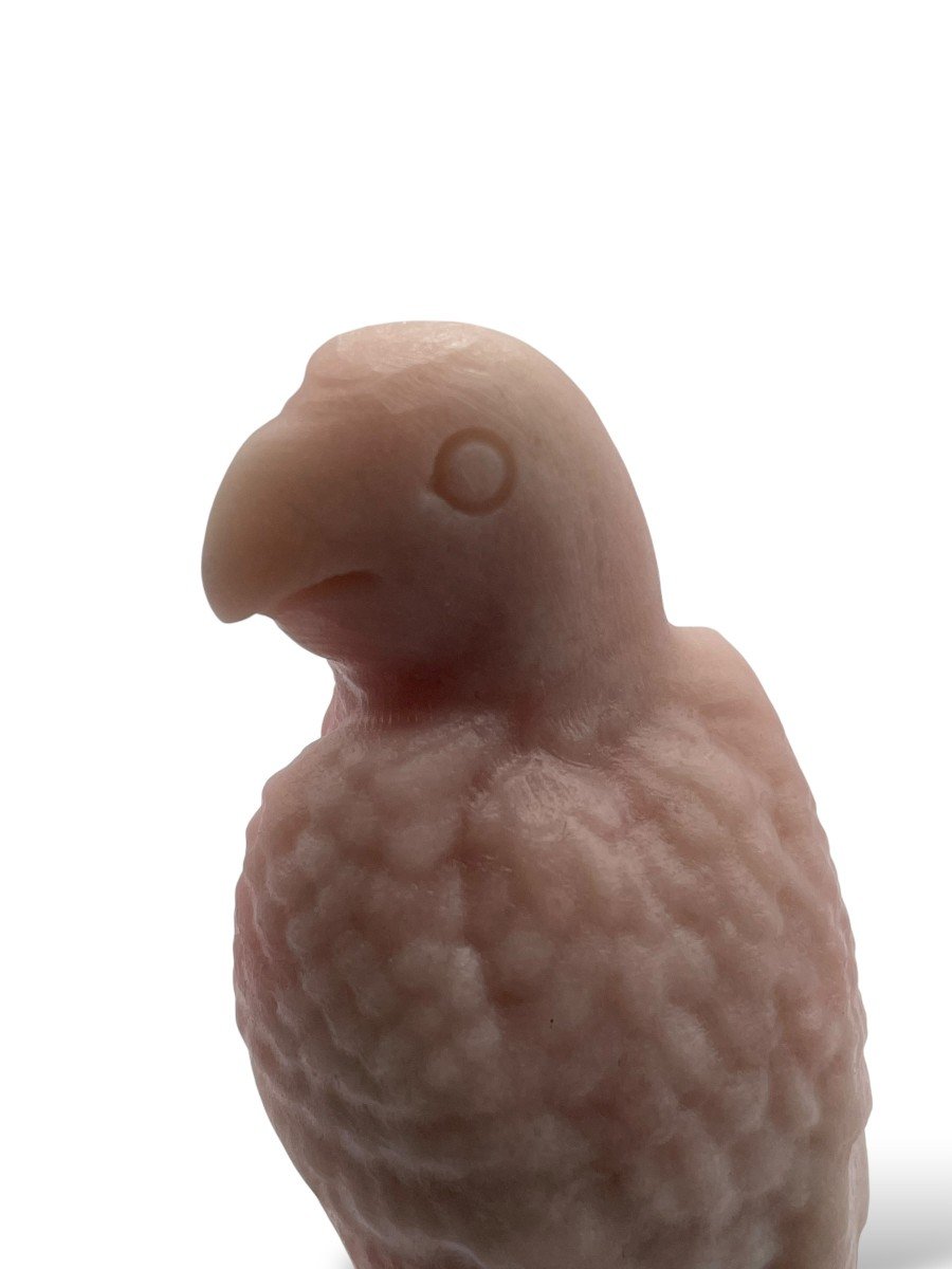 Rose Quartz Crystal Parrot-photo-3