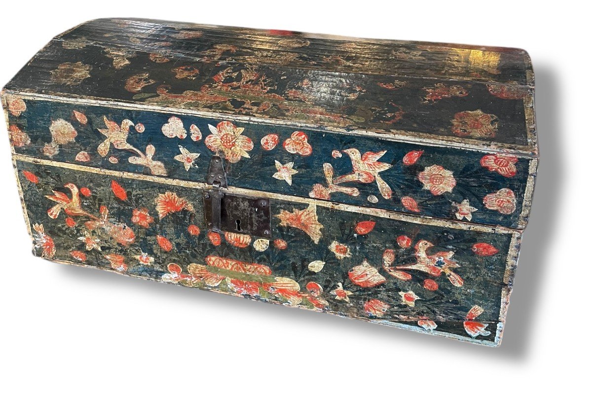 Large Regional Wedding Chest From The 18th Century 