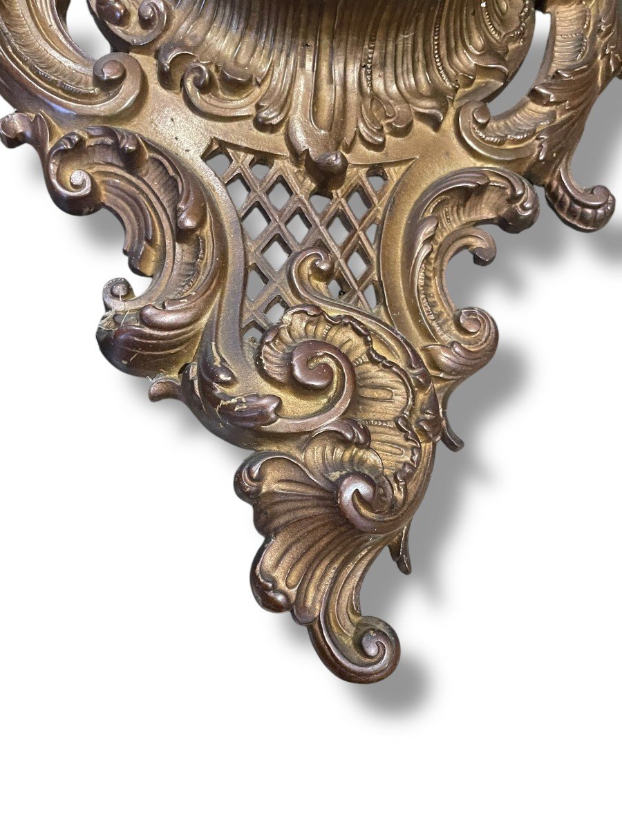 Rocaille Style Wall Light In Bronze-photo-8