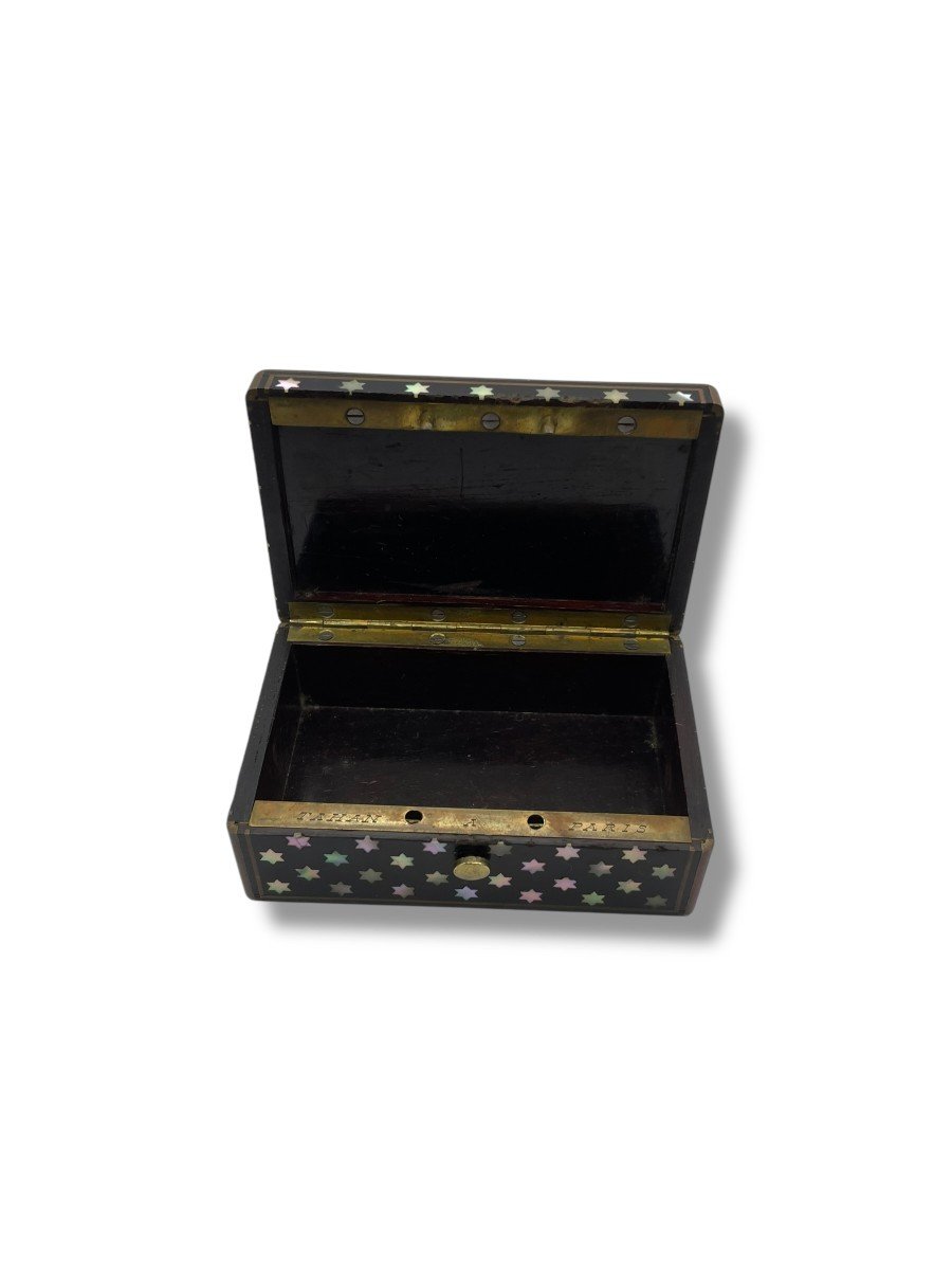 Tahan Wooden Box And Mother-of-pearl Marquetry-photo-2