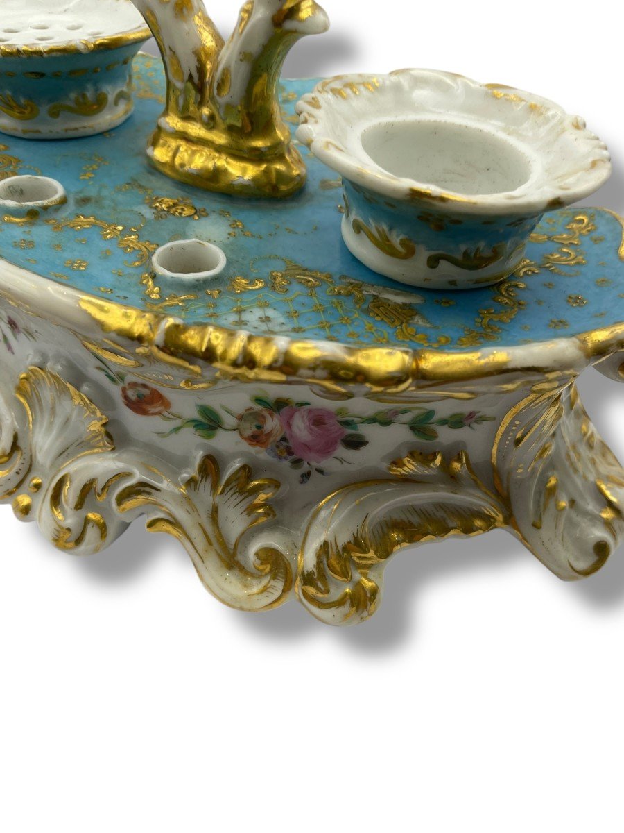 Jacob Petit Style Paris Porcelain Inkwell-photo-4