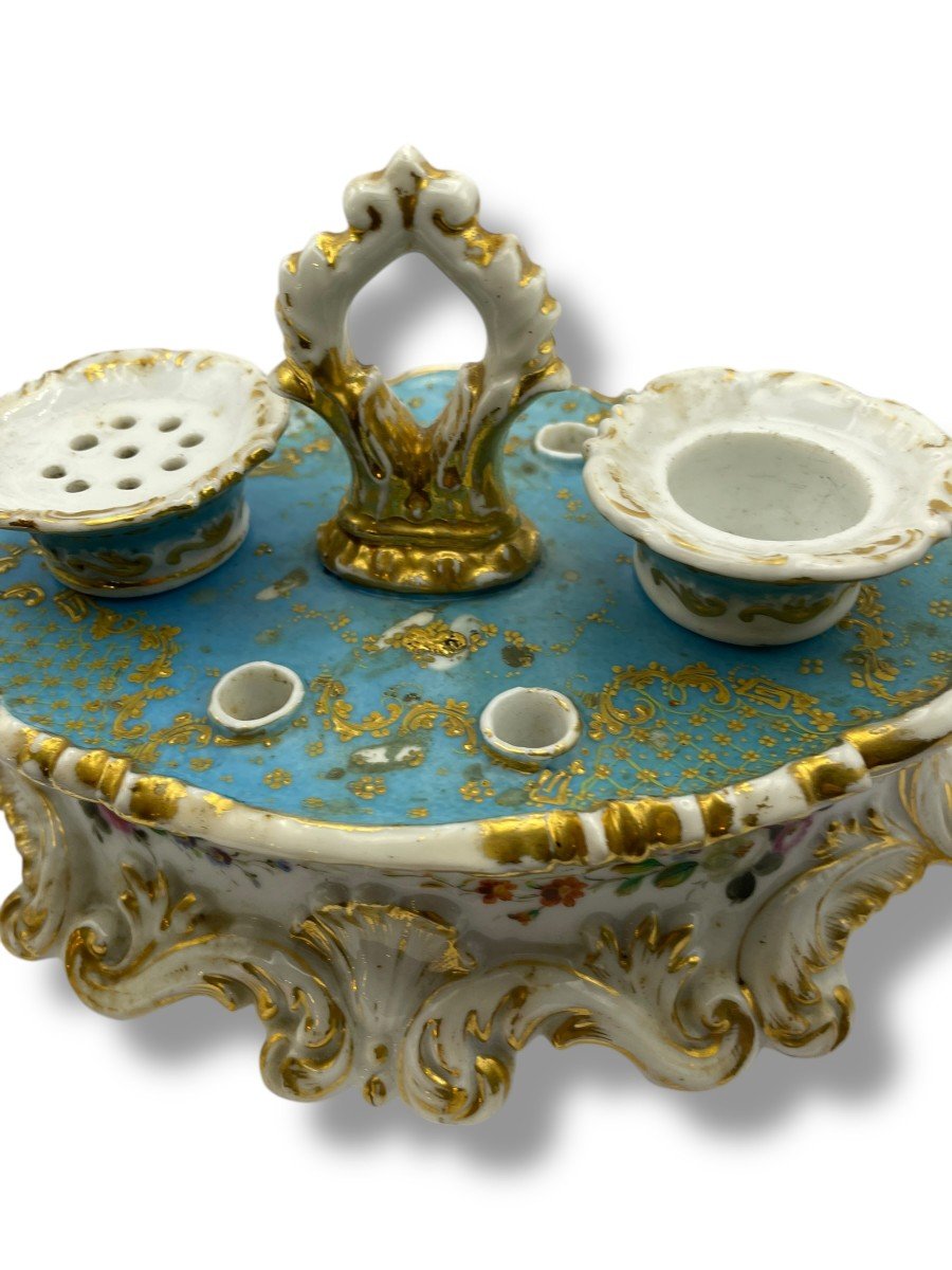 Jacob Petit Style Paris Porcelain Inkwell-photo-3