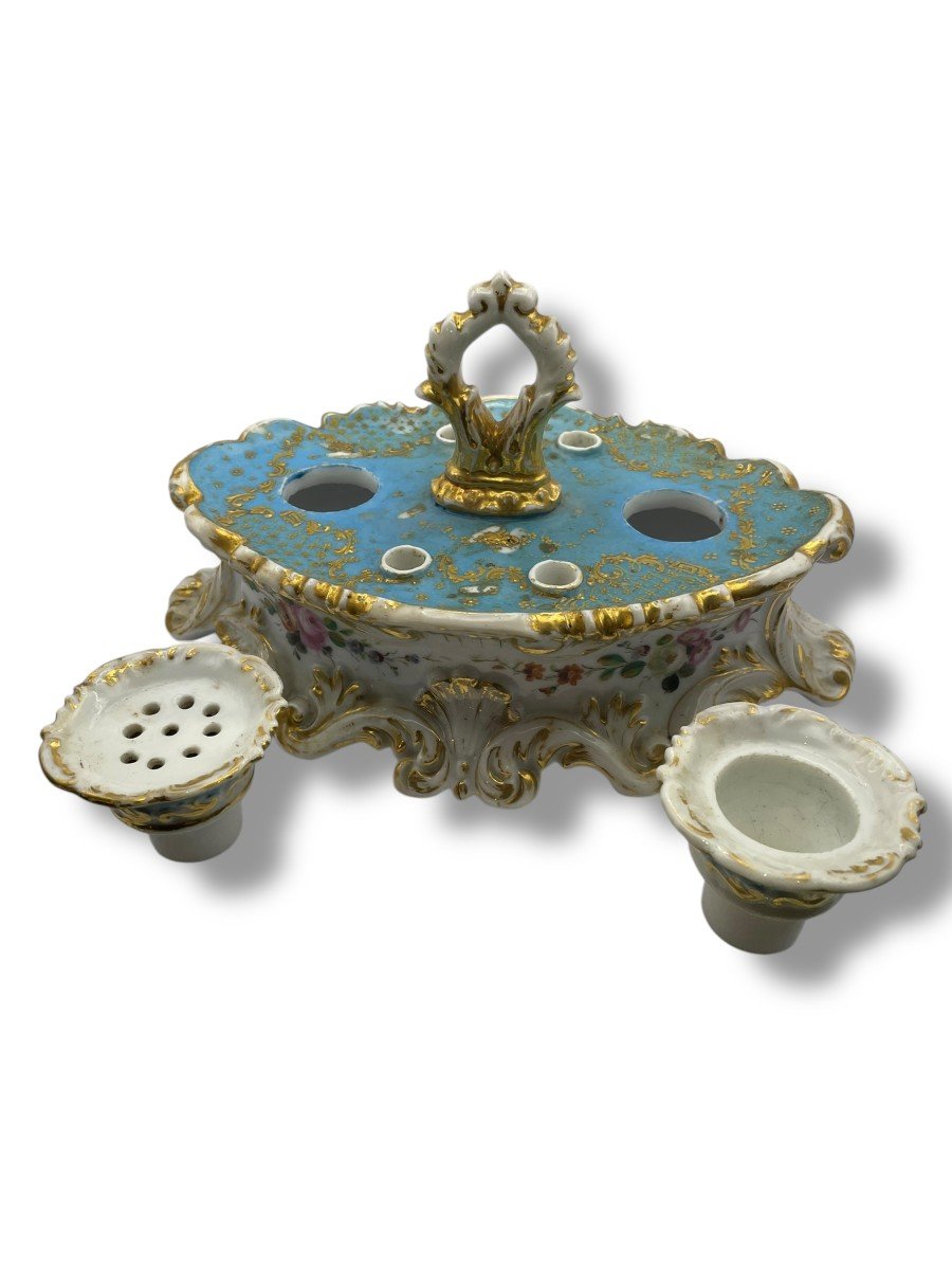 Jacob Petit Style Paris Porcelain Inkwell-photo-4