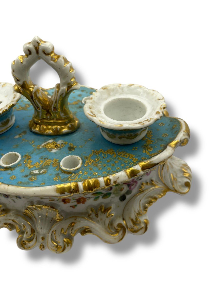 Jacob Petit Style Paris Porcelain Inkwell-photo-5