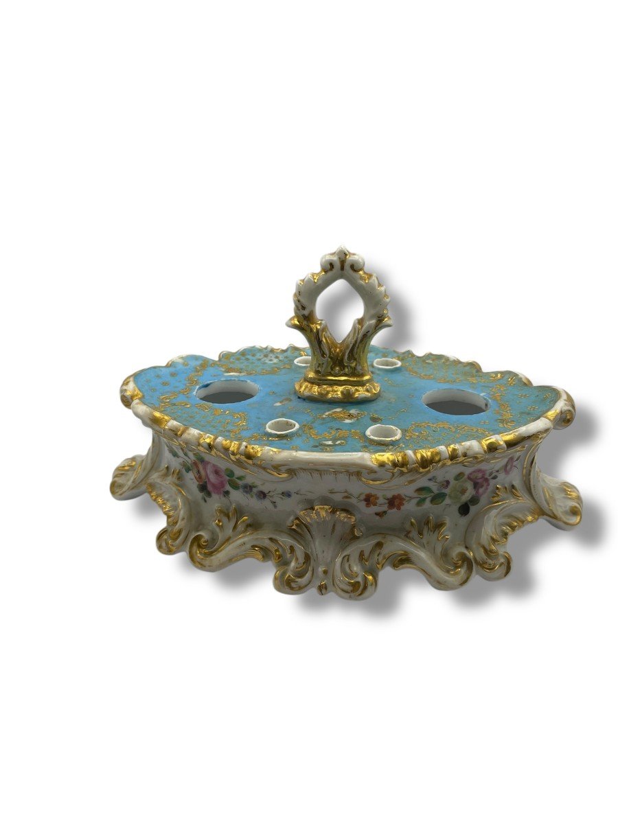 Jacob Petit Style Paris Porcelain Inkwell-photo-6