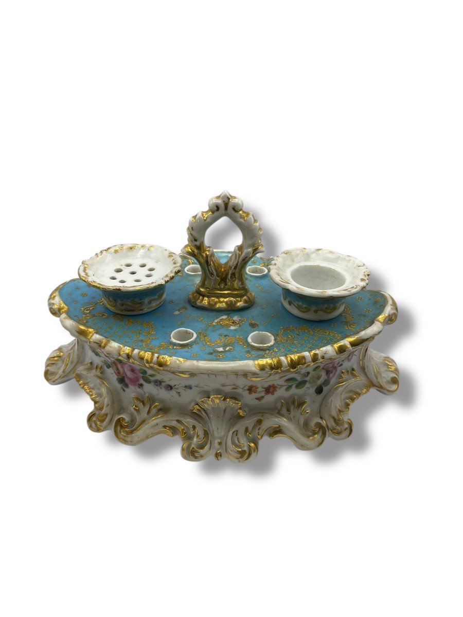 Jacob Petit Style Paris Porcelain Inkwell-photo-8