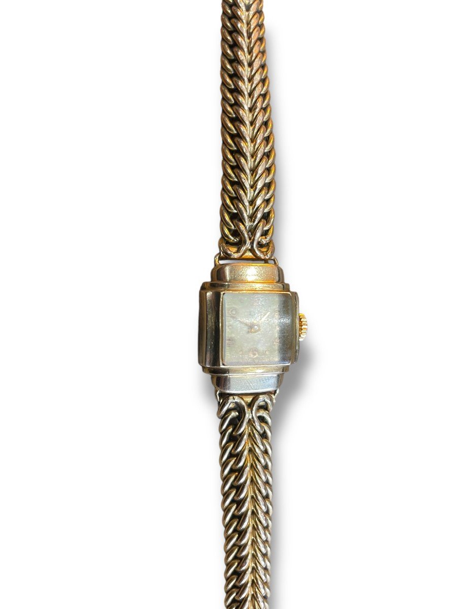 Lip Lady's Watch In Solid Gold-photo-2