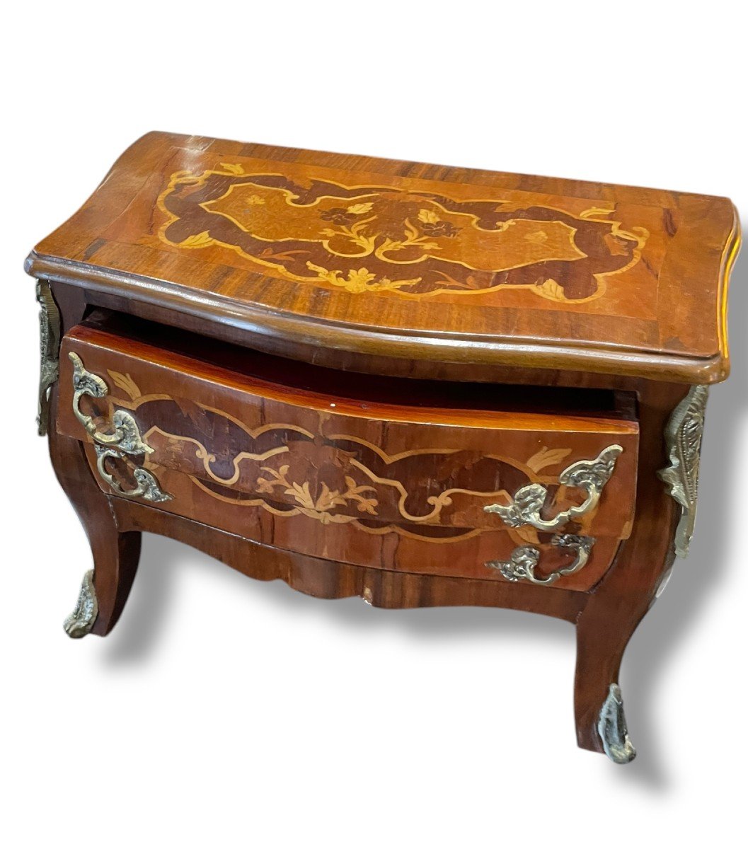 French Commode De Maitrise Marquetry Louis XV Style-photo-1