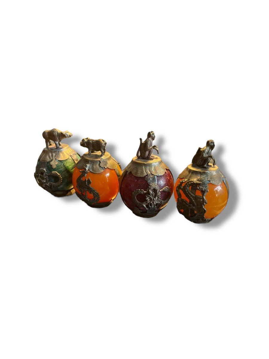 Set Of Four Chinese Zodiac Balls-photo-3