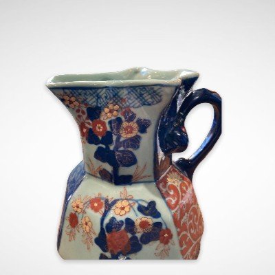 Ironstone- Porcelain Pitcher In The Style Of Imari Productions-photo-2