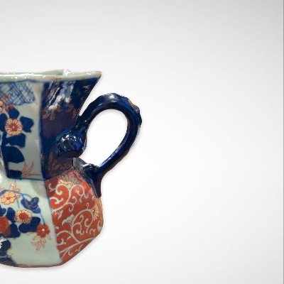 Ironstone- Porcelain Pitcher In The Style Of Imari Productions-photo-6