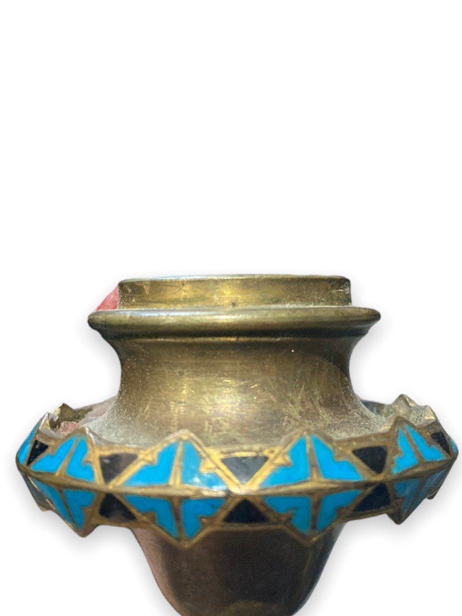 Cloisonne Double Candlestick-photo-1