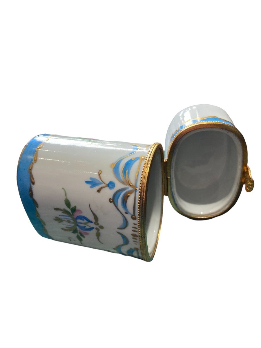 Limoges - Blue And Golden Porcelain Case-photo-6