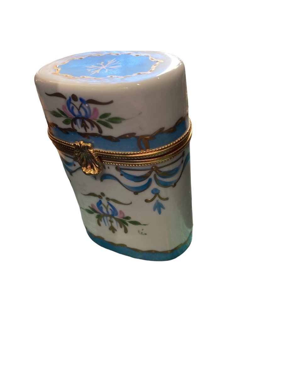 Limoges - Blue And Golden Porcelain Case-photo-8