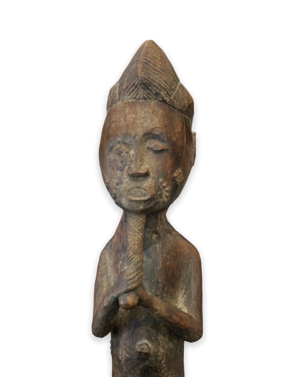 Statue Africaine Figure D’ancêtre En Bois Exotique-photo-4