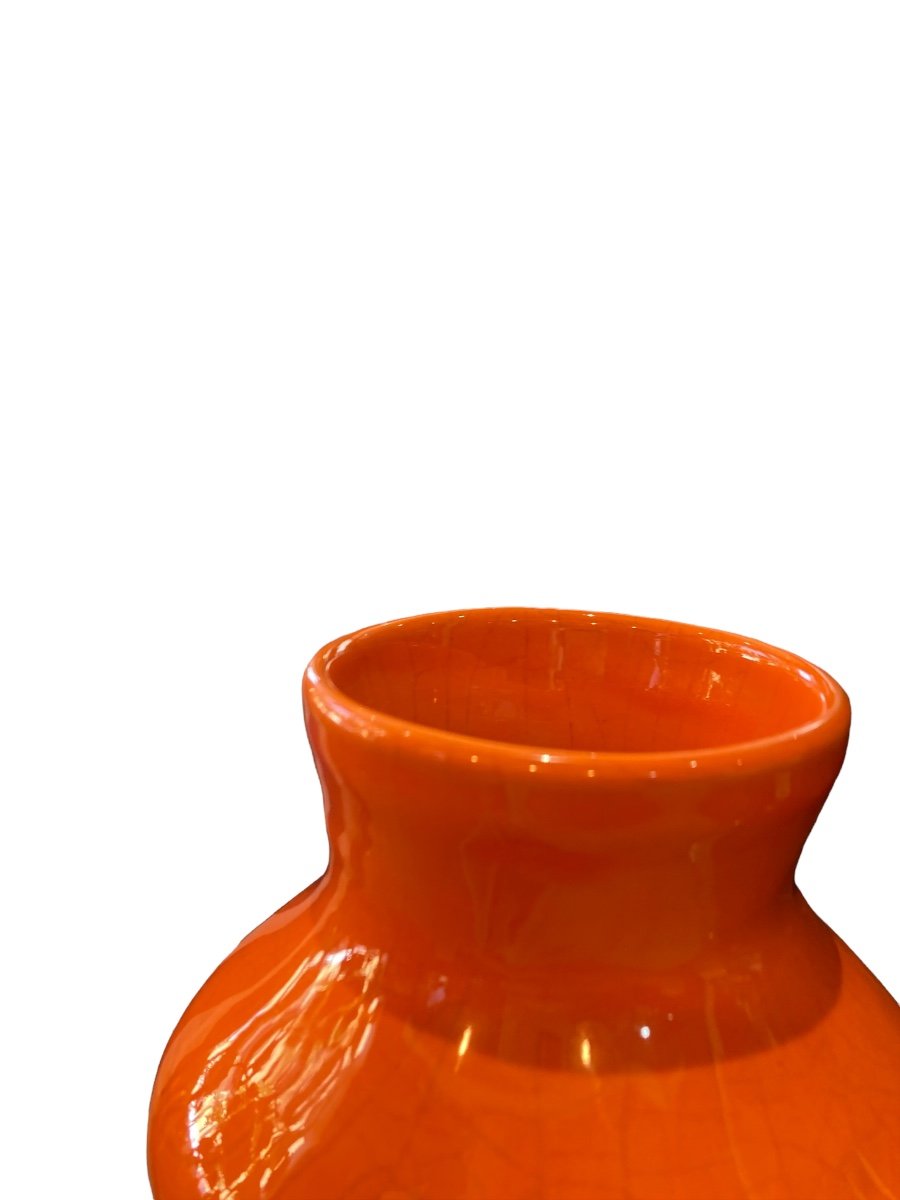Max Ildas Orange Ceramic Vase-photo-2