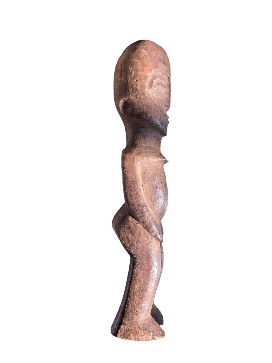 African Statue Ancestor Figure In Exotic Wood-photo-1