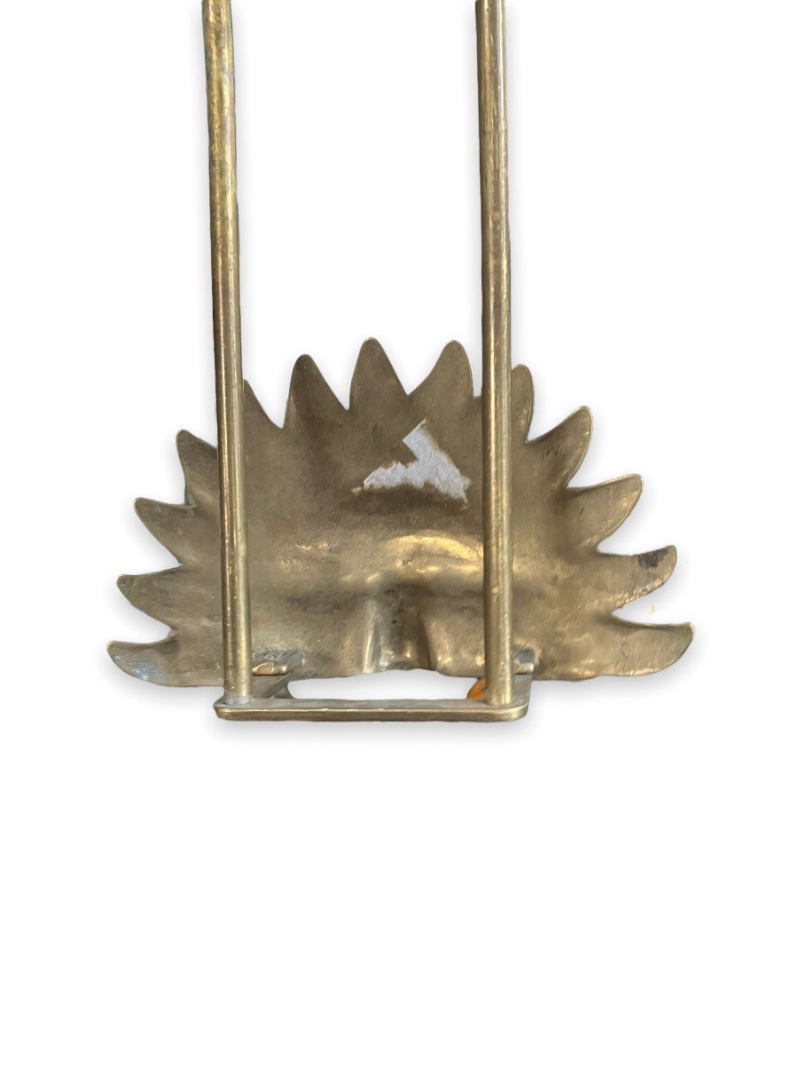 Sun Letter Holder In Gilt Bronze-photo-4