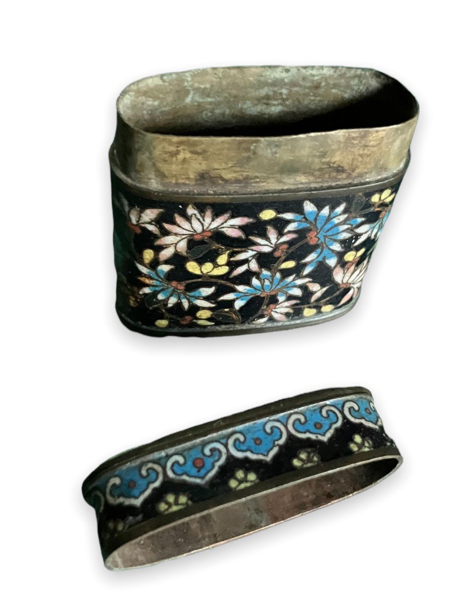 Chinese Cloisonne Case XIXth-photo-3