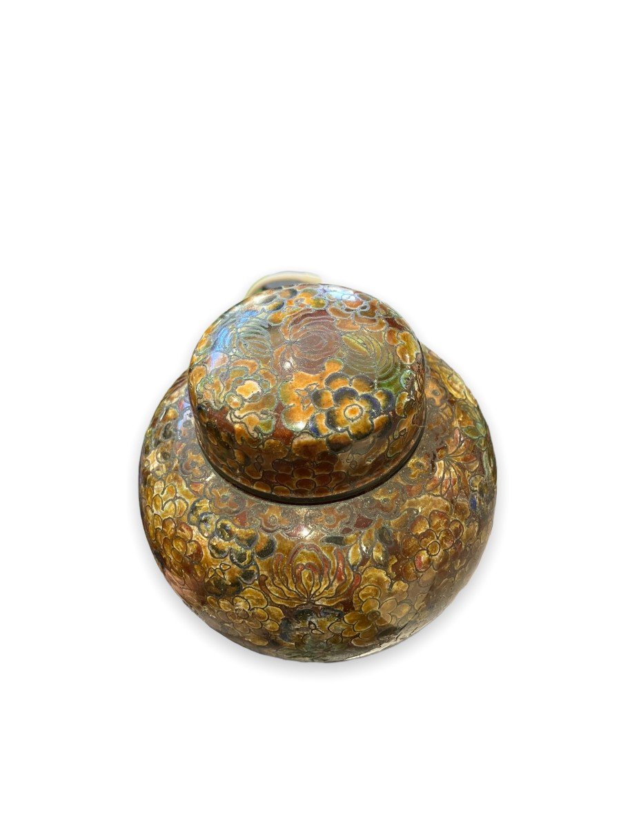 Covered Pot In Cloisonne Enamels-photo-1